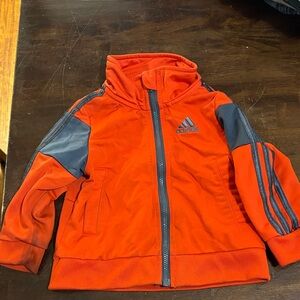 Adidas Youth Red and Black Track Jacket